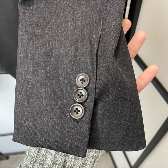 [45L/40W] Brooks Brothers Men’s Dark Grey 100% Wool 1818 Fitzgerald Suit Coat - Picture 5 of 14